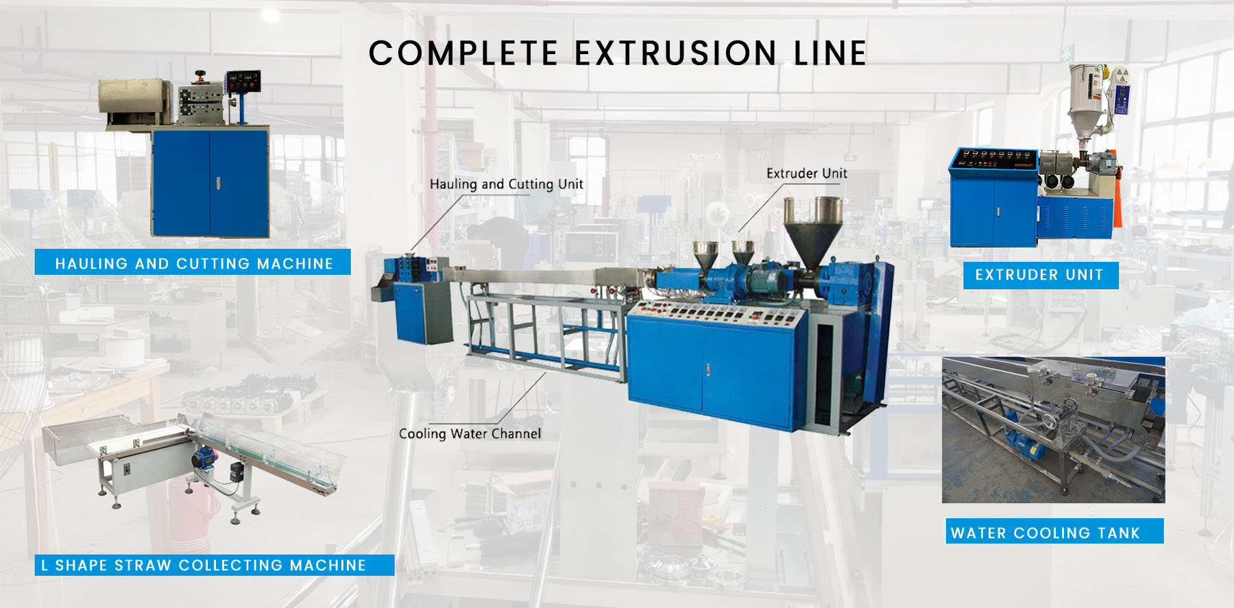 plastic straw extrusion machine