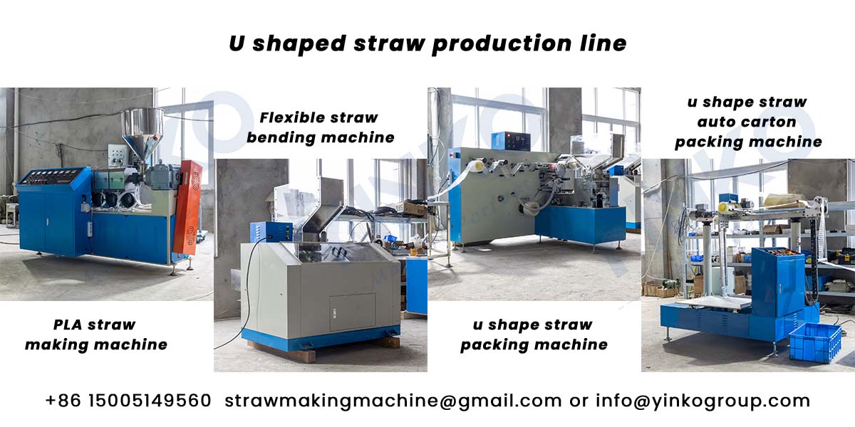 u shaped straw production line